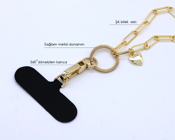 Telefon Bilek Askı Chain Heart - 4
