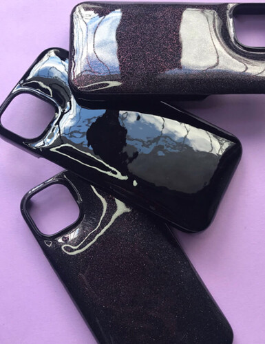 Deri iPhone Kılıf 14 Pro Max Siyah Rugan Full Deri - 4