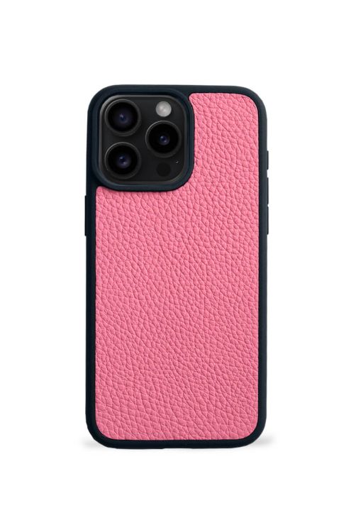 Deri iPhone Kılıf 12 Pro Max Pembe Togo - 2