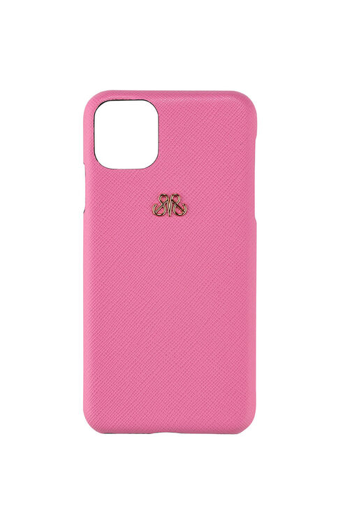 Deri iPhone Kılıf 12 Mini Açık Pembe Saffiano - 1