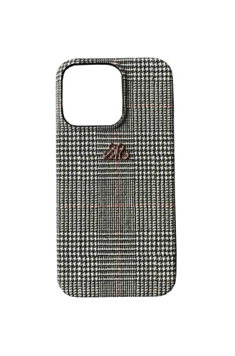 Deri iPhone Kılıf 13 Mini Ekose - 