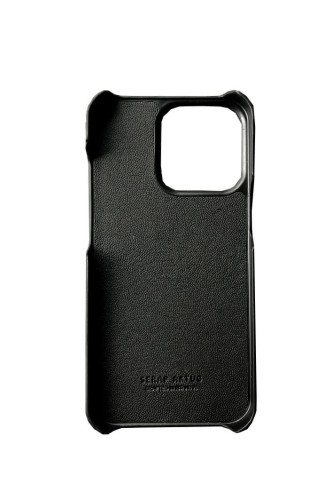 Deri iPhone Kılıf 13 Pro Siyah Baby Croco Full Deri - 3