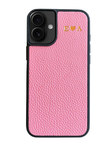 Deri iPhone Kılıf 16 Pembe Togo - 