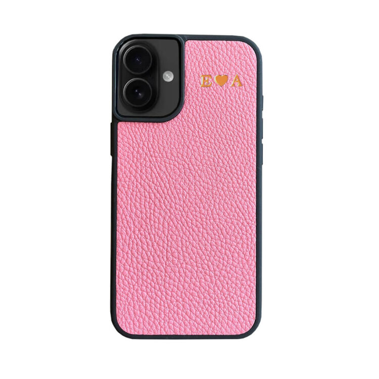 Deri iPhone Kılıf 16 Pembe Togo - 2