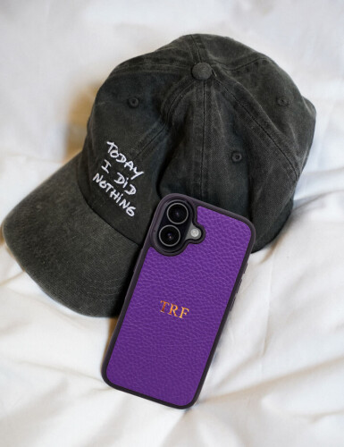 Deri iPhone Kılıf 16 Plus Mor Togo - 3