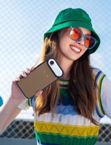 Deri iPhone Kılıf 16 Plus Vizon Togo - 7