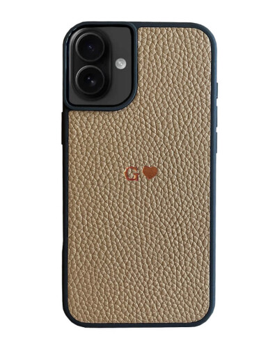 Deri iPhone Kılıf 16 Plus Vizon Togo 