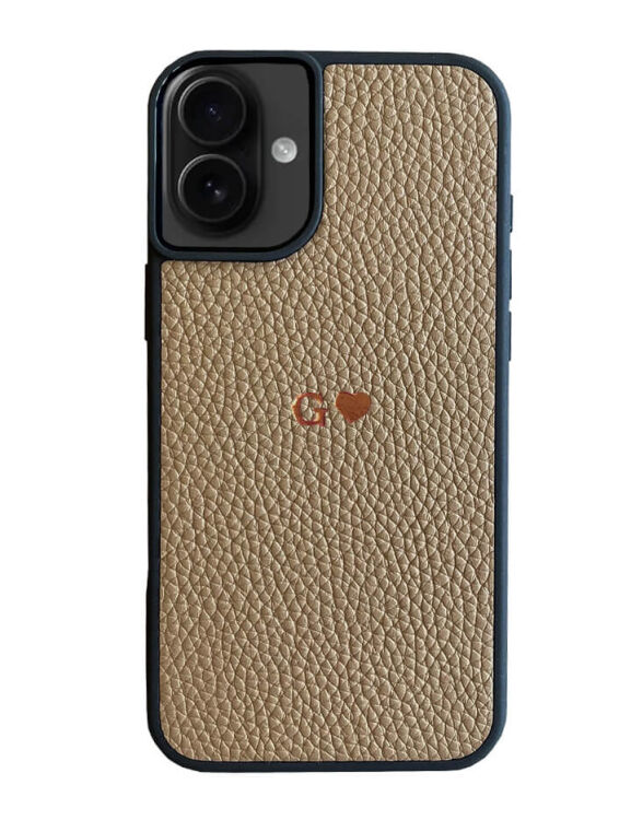 Deri iPhone Kılıf 16 Plus Vizon Togo - 1