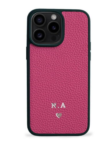 Deri iPhone Kılıf 16 Pro Fuşya Togo 