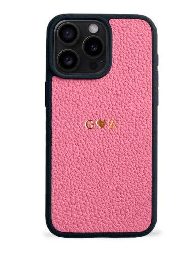 Deri iPhone Kılıf 16 Pro Max Pembe Togo - 