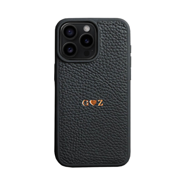Deri iPhone Kılıf 16 Pro Max Siyah Togo - 3