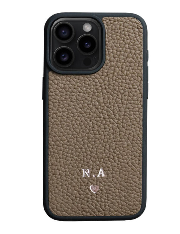 Deri iPhone Kılıf 16 Pro Max Vizon Togo - 1