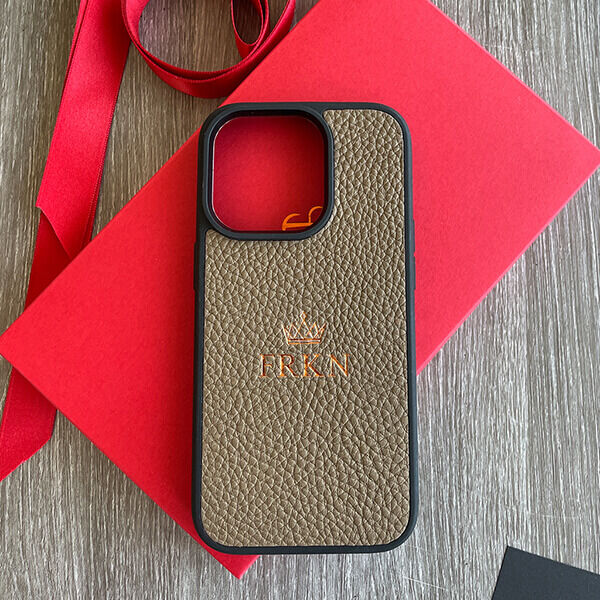Deri iPhone Kılıf 16 Pro Max Vizon Togo - 2