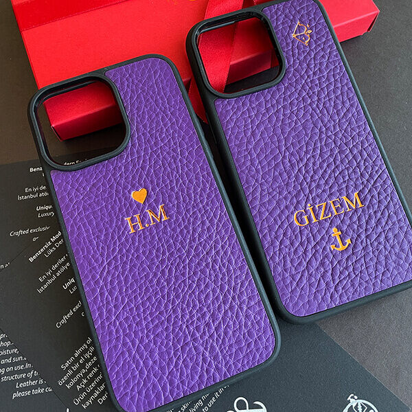 Deri iPhone Kılıf 16 Pro Mor Togo - 2