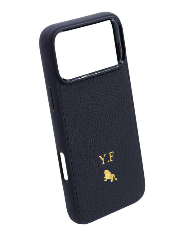 Deri iPhone Kılıf 16 Siyah Togo - 6