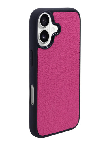 Deri iPhone Kılıf 17 Fuşya Togo - 3