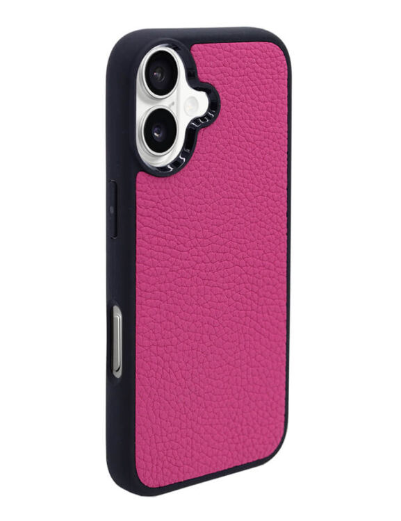 Deri iPhone Kılıf 17 Fuşya Togo - 3