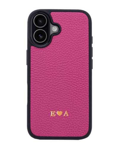 Deri iPhone Kılıf 17 Fuşya Togo - 