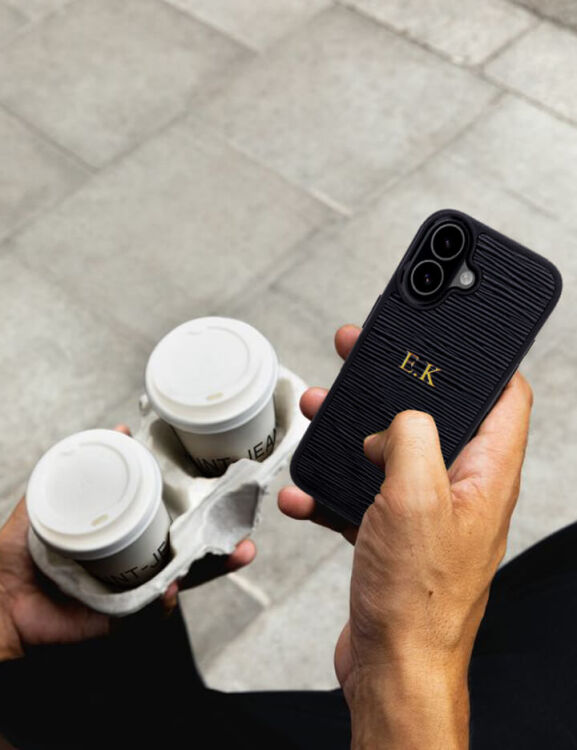 Deri iPhone Kılıf 17 Siyah Epi - 7