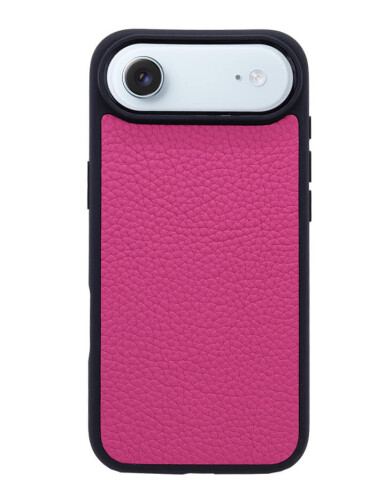 Deri iPhone Kılıf 17 Air Fuşya Togo - 