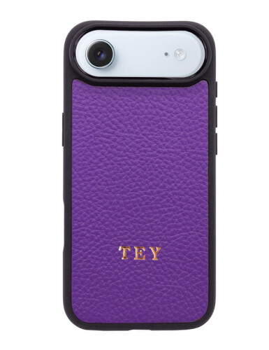Deri iPhone Kılıf 17 Air Mor Togo - 