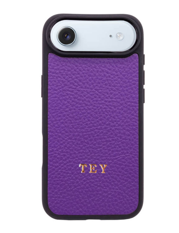 Deri iPhone Kılıf 17 Air Mor Togo - 1