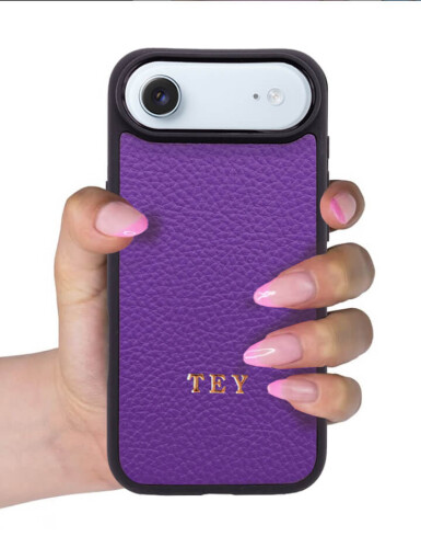 Deri iPhone Kılıf 17 Air Mor Togo - 3