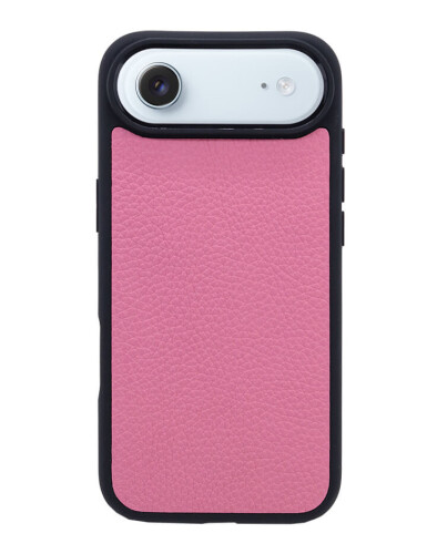 Deri iPhone Kılıf 17 Air Pembe Togo - 