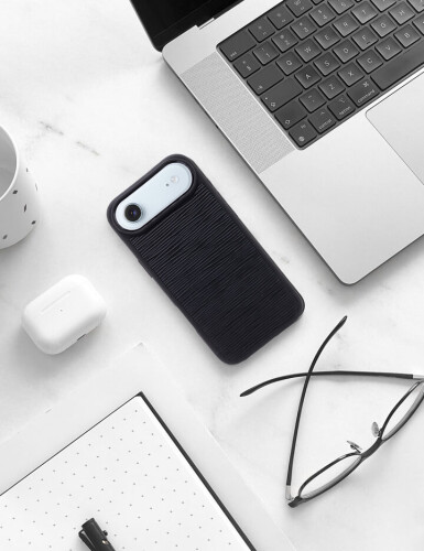 Deri iPhone Kılıf 17 Air Siyah Epi - (1)