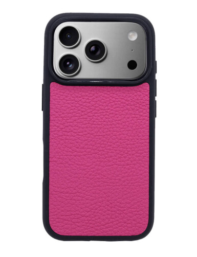 Deri iPhone Kılıf 17 Pro Fuşya Togo - 