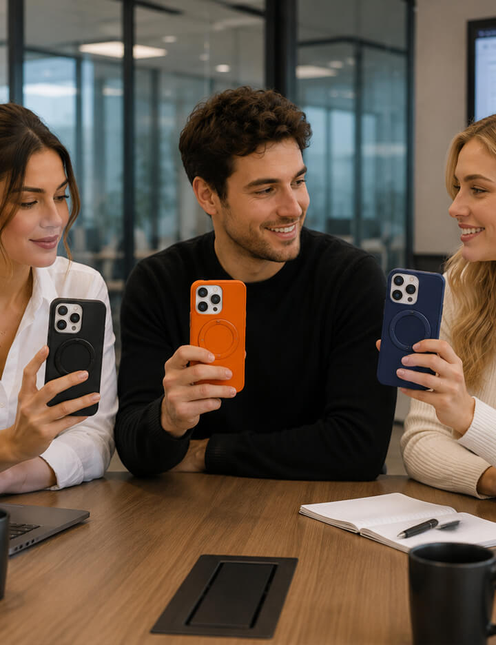 Deri iPhone Kılıf 17 Pro Lacivert - 9