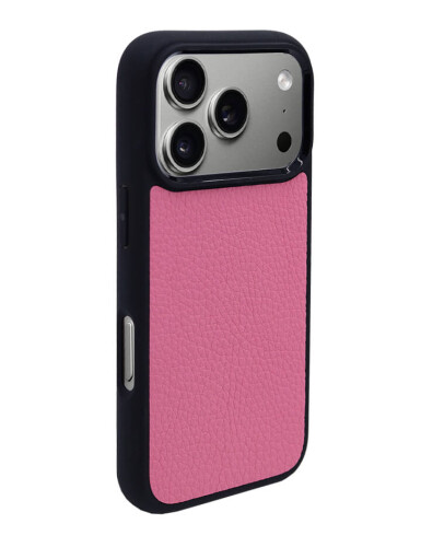 Deri iPhone Kılıf 17 Pro Pembe Togo - 3