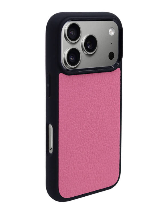 Deri iPhone Kılıf 17 Pro Pembe Togo - 3