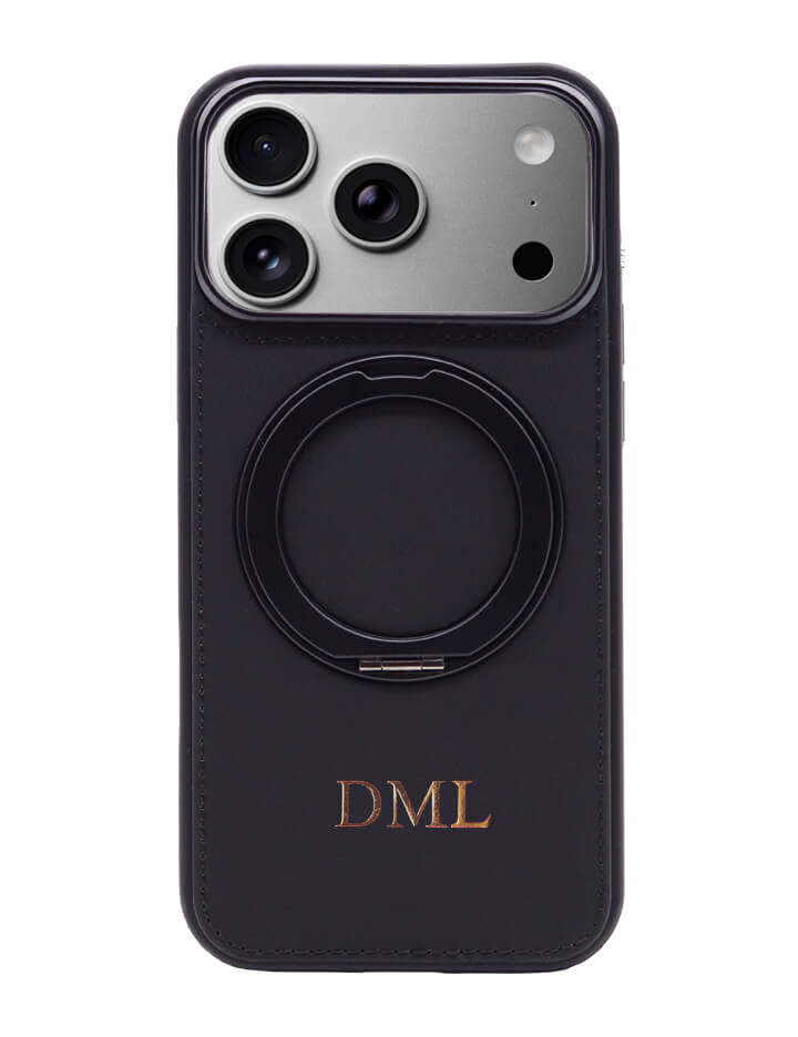 Deri iPhone Kılıf 17 Pro Siyah - 2
