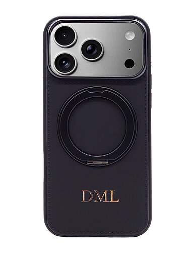 Deri iPhone Kılıf 17 Pro Siyah (1)