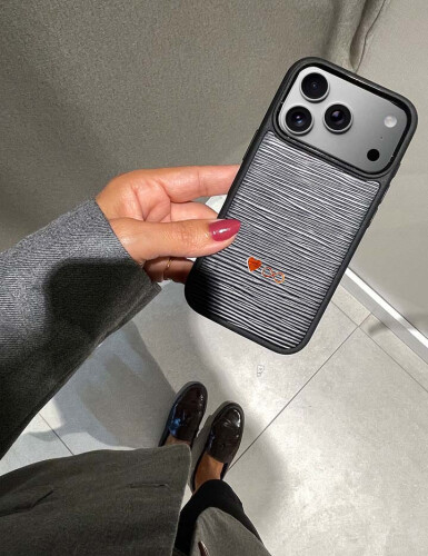 Deri iPhone Kılıf 17 Pro Siyah Epi - 7