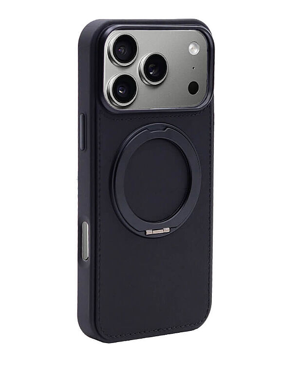 Deri iPhone Kılıf 17 Pro Max Siyah - 5