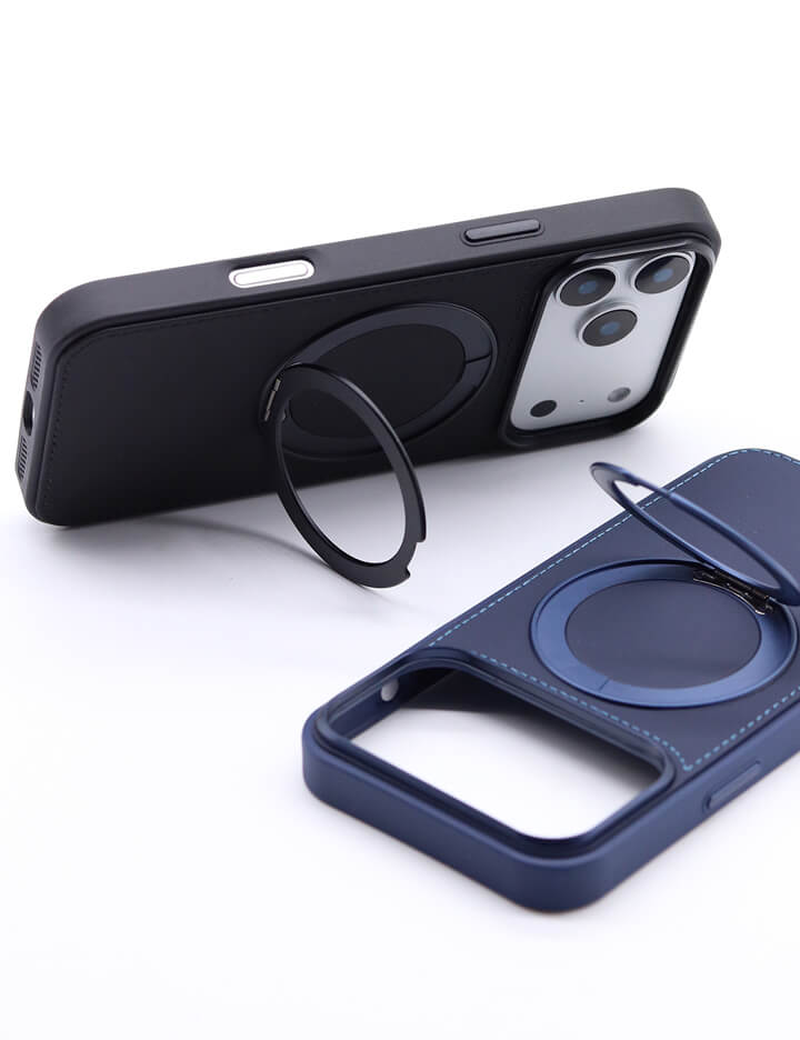 Deri iPhone Kılıf 17 Pro Max Siyah - 3