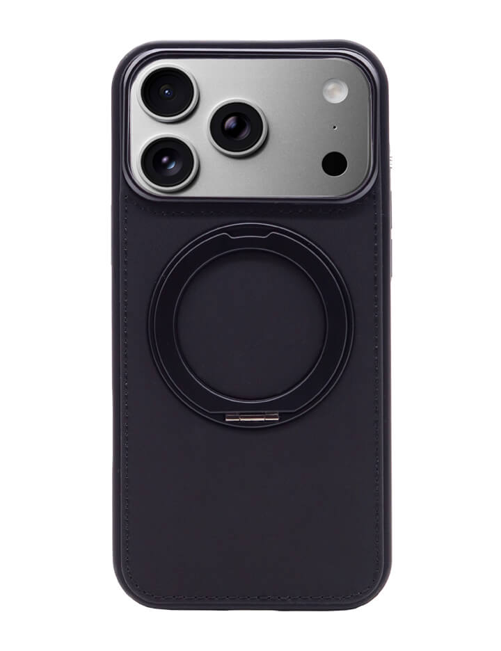 Deri iPhone Kılıf 17 Pro Max Siyah - 1