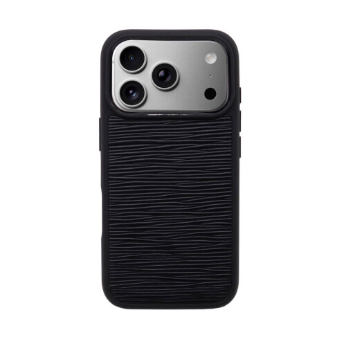 Deri iPhone Kılıf 17 Pro Max Siyah Epi - 