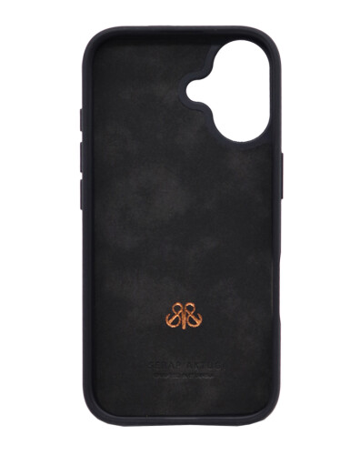Deri iPhone Kılıf 17 Siyah Croco - 5