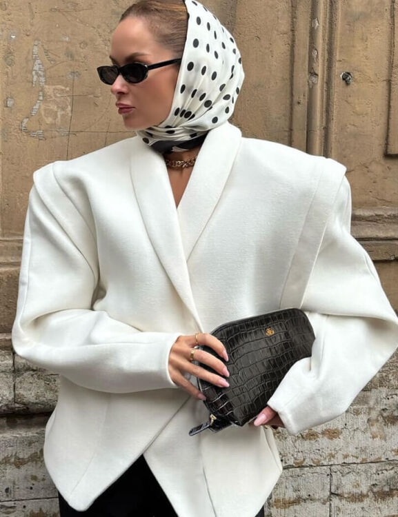 Deri Makyaj ÇantasıI Siyah Croco - 2