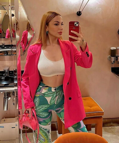 Deri iPhone Kılıf 14 Plus Kırmızı Croco Full Deri - 3