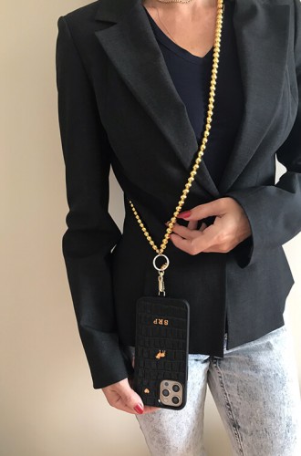 Telefon Boyun Askı Gold Pearl - 4