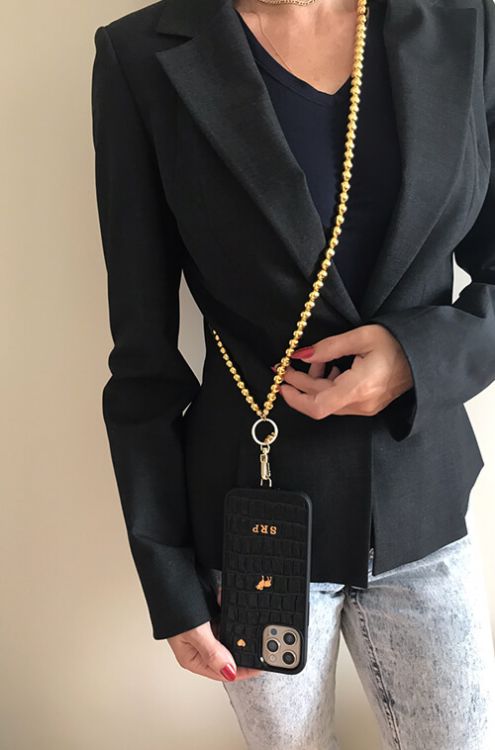 Telefon Boyun Askı Gold Pearl - 4