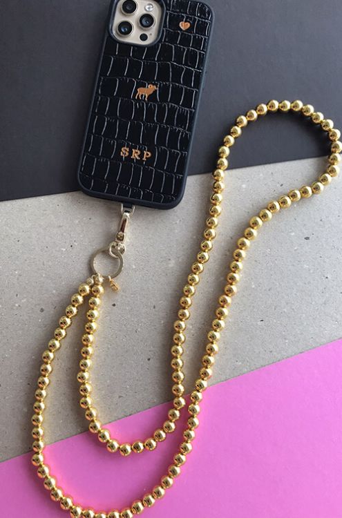 Telefon Boyun Askı Gold Pearl - 5