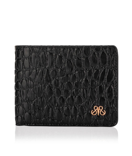  - S27 KLASİK CÜZDAN SİYAH BABY CROCO