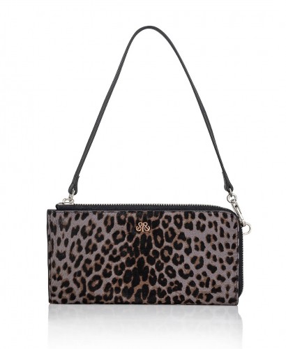  - S19 MET BAG GRİ LEOPAR BASKILI TÜYLÜ DERİ