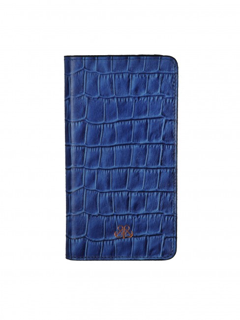  - S1 IPHONE CÜZDAN MAVİ CROCO PLUS BOY