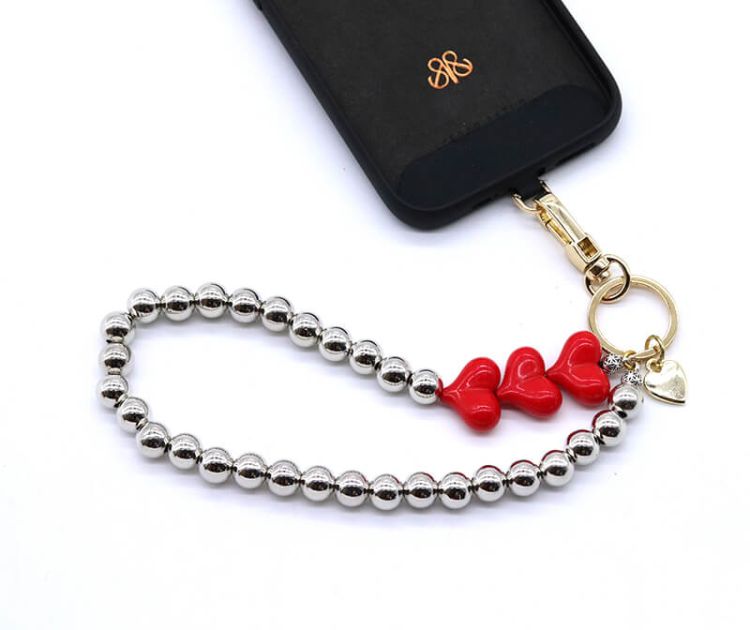 Telefon Bilek Askı Red Hearts - 3